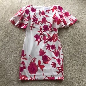 Jessica H Pink Floral Dress